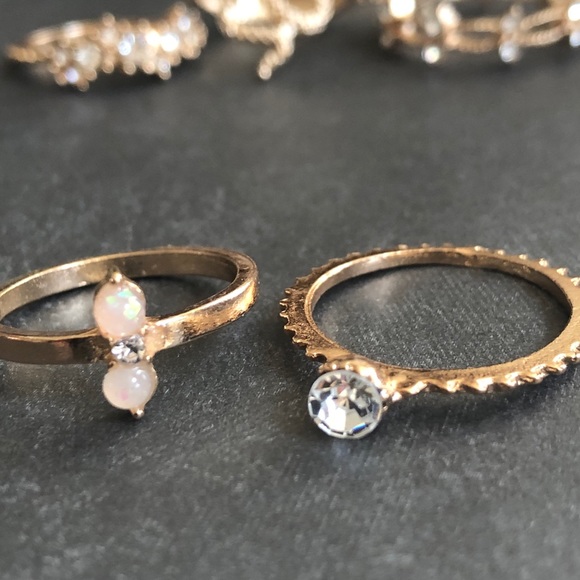 3/$25⚡️snake boho faux Opal stackable ring set - Picture 11 of 14